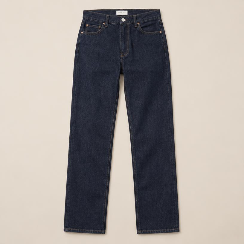 Jeans rectos índigo de Paso Norte